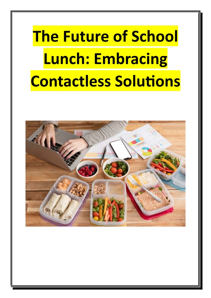 the future of school lunch embracing contactless n.w