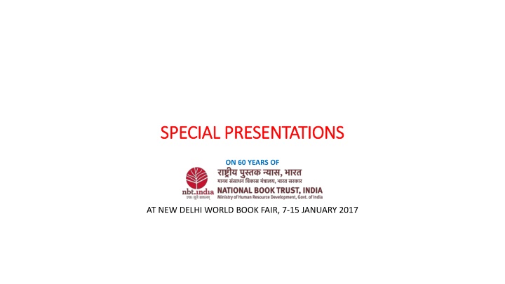 Special Presentations on 60 Years of New Delhi World Book Fair