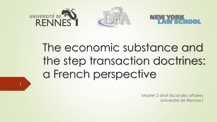 French Tax Law: Abuse of Law Doctrines