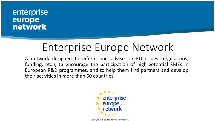 Enterprise Europe Network - Supporting SMEs in Innovation and International Development