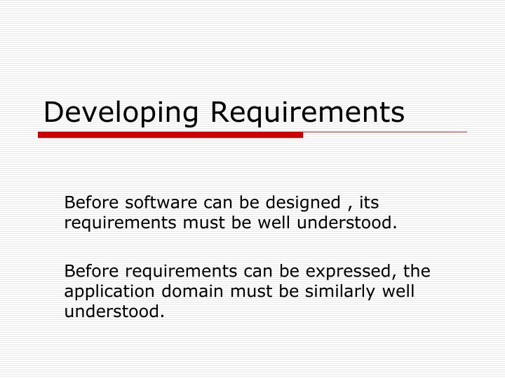 Software Requirement Analysis and Problem Definition Process