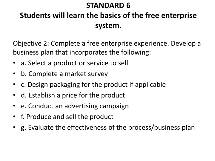 Free Enterprise Business Plan - Create Your Own Successful Venture!
