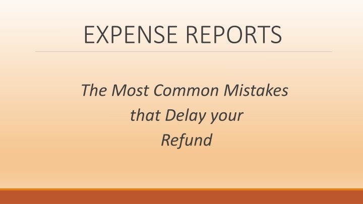 Common Mistakes in Expense Reports that Delay Refunds