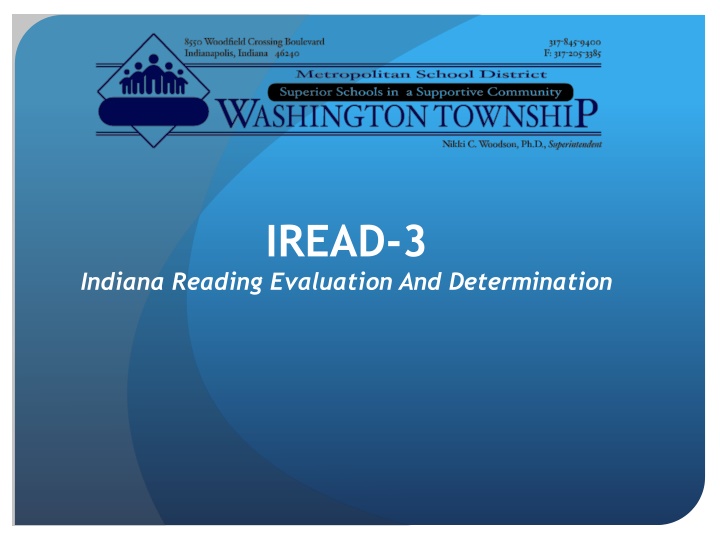 Indiana IREAD-3 Reading Evaluation Program