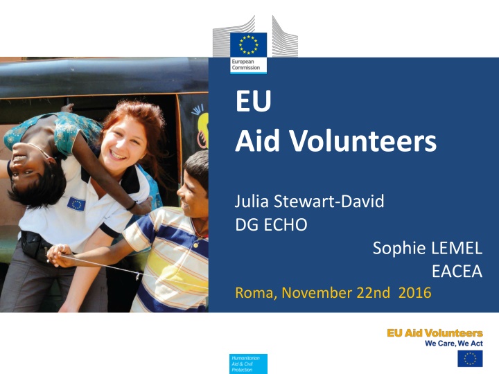 EU Aid Volunteers Certification and Application Process