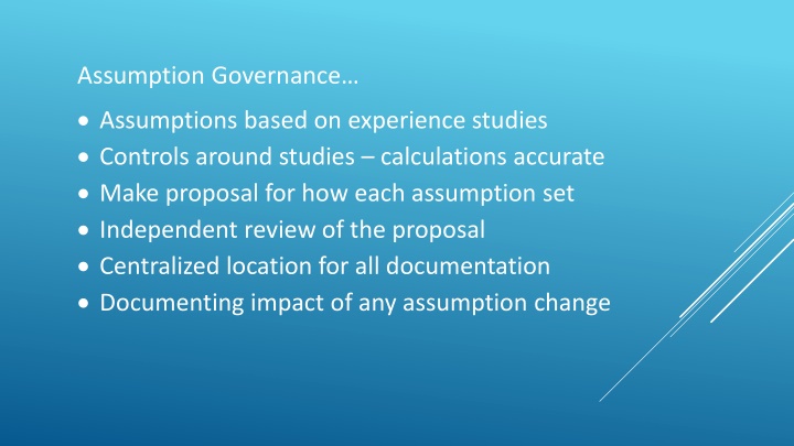 Assumption Governance and Review Proposal for Financial Studies