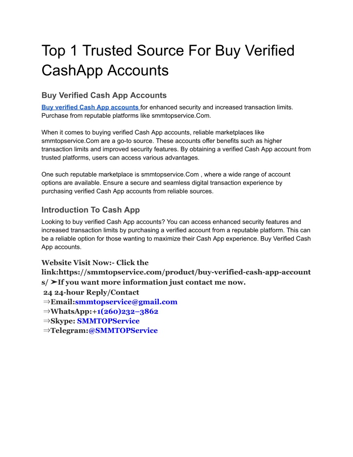 top 1 trusted source for buy verified cashapp n.w