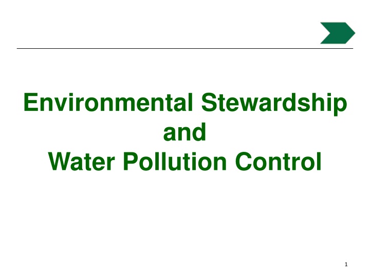 Environmental Stewardship and Federal Laws