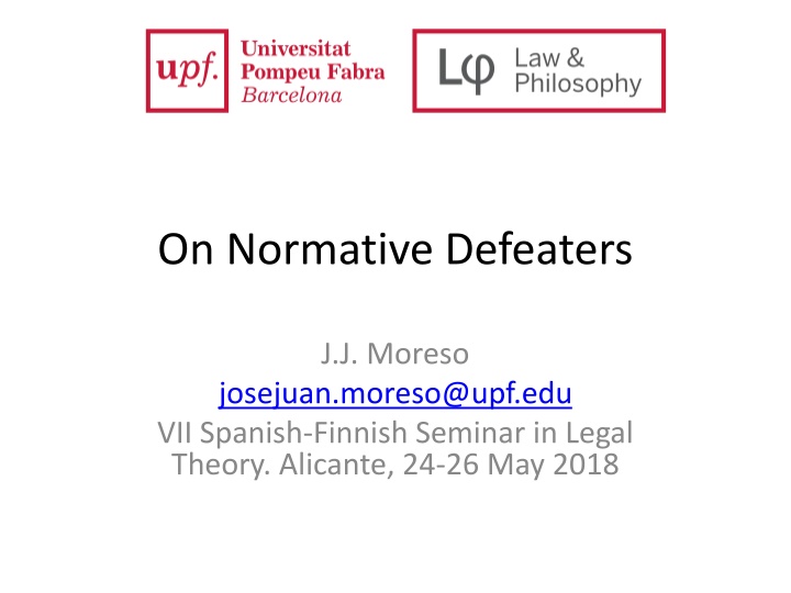 Normative Defeaters: A Study on Legal Rules and Exceptions