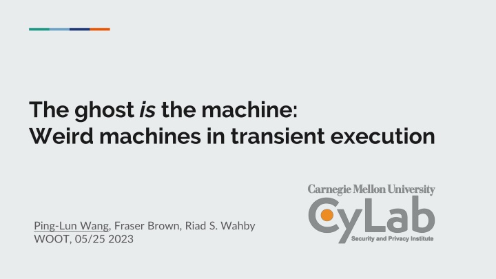 Weird Machines in Transient Execution