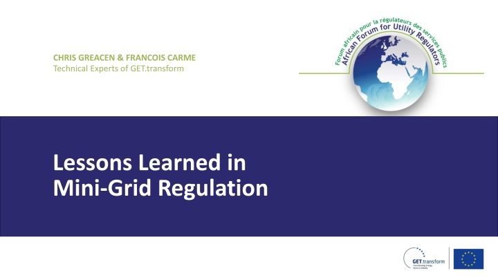 Lessons Learned in Mini-Grid Regulation: Key Insights for Regulators