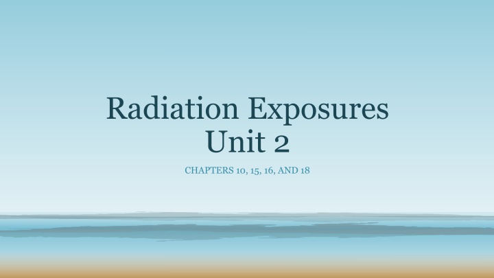 Filtration in Radiography