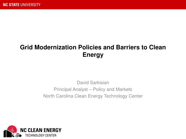 Grid Modernization Policies and Barriers to Clean Energy Overview