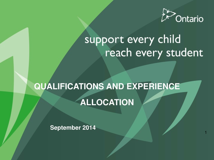 Teacher Qualifications and Experience Allocation