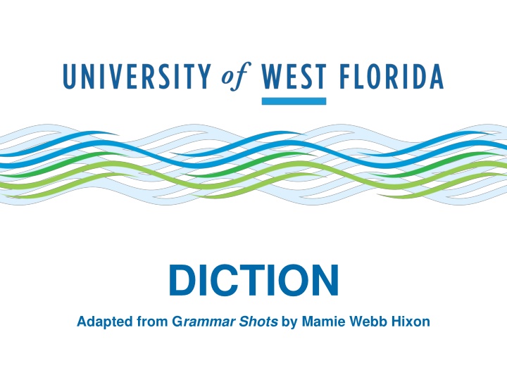 Colloquialisms and Diction in Language Usage