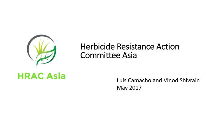 Challenges and Trends in Herbicide Resistance Management in Asia-Pacific Region