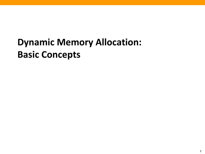 Dynamic Memory Allocation in Programming