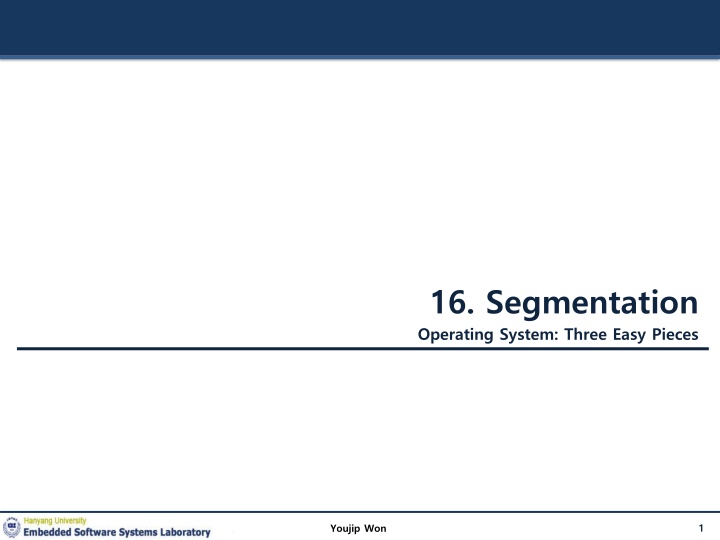 Segmentation in Operating Systems