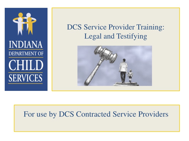 Legal Foundations in DCS Service Provider Training