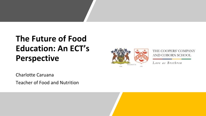 The Future of Food Education: An ECT's Perspective
