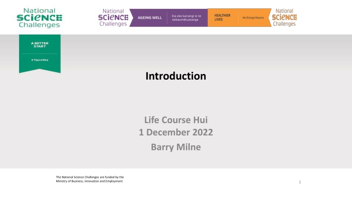 Research Programme on Chronic Conditions and Intergenerational Health in New Zealand