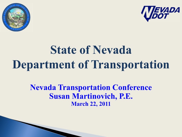 Nevada Department of Transportation Overview