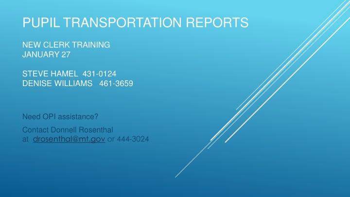 School Bus Transportation Procedures and Inspections Overview