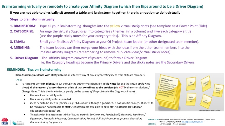 Virtual Affinity Diagram Creation for Remote Collaboration