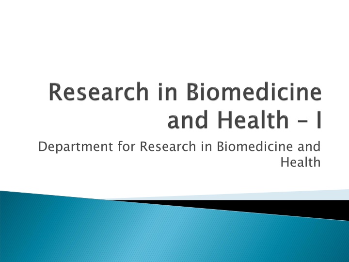 Comprehensive Training Program in Biomedicine and Health Research