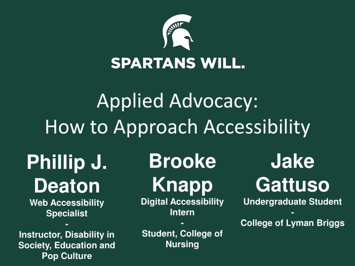 Approaching Accessibility: A Path to Equality for Persons with Disabilities