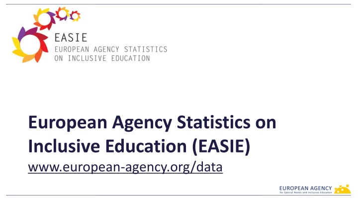 European Agency Statistics on Inclusive Education (EASIE) Overview