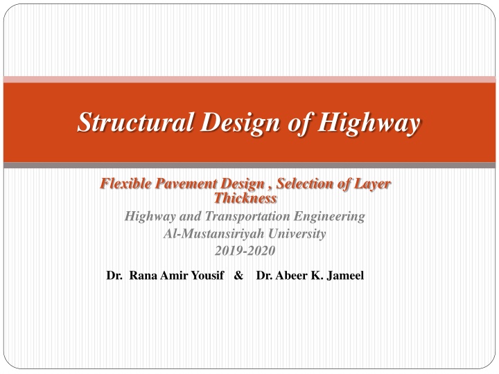 Selection of Layer Thickness in Highway Flexible Pavement Design