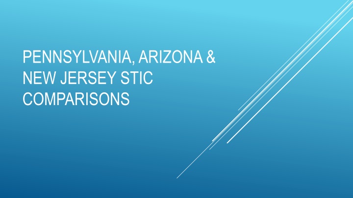 State Transportation Innovation Council Comparisons: Pennsylvania, Arizona, New Jersey