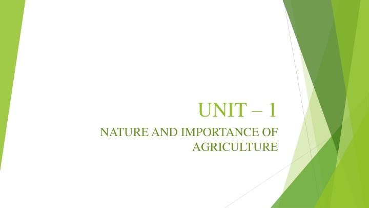 The Significance of Agriculture Economics in India
