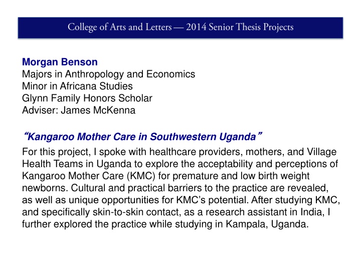 Diverse Academic Projects in Anthropology, Design, and Political Science