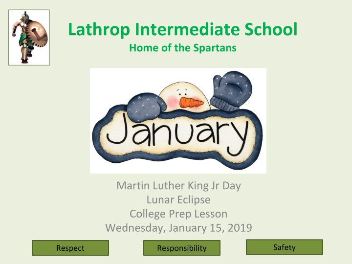 Lathrop Intermediate School Events and Lunar Eclipse Information