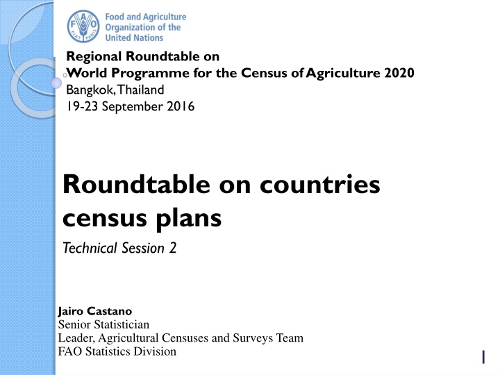 Overview of Agricultural Census Participation in Asian Countries