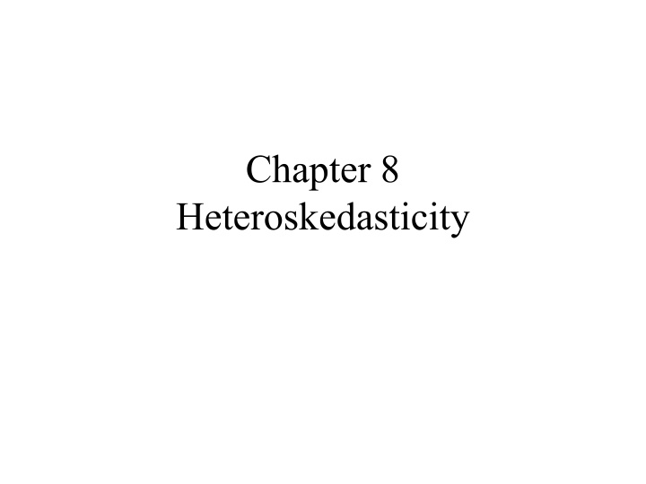 Correcting Heteroskedasticity in Regression Analysis