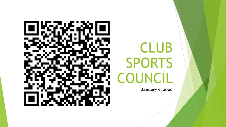 Club Sports Council Updates and Events - January 2020