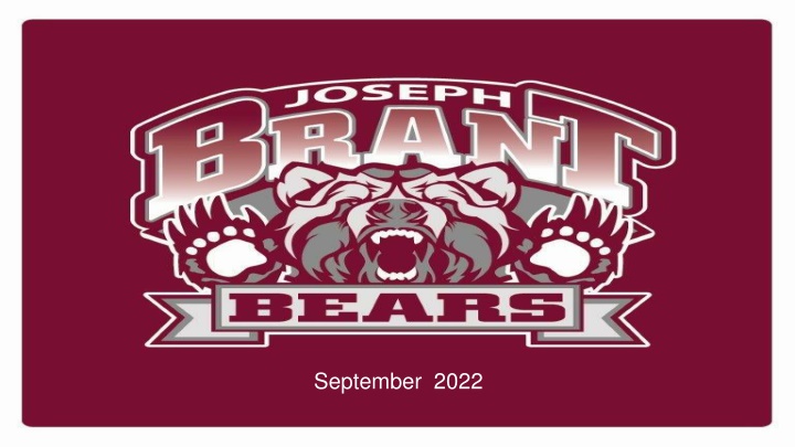 Joseph Brant PS - September 2022 Newsletter and Updates