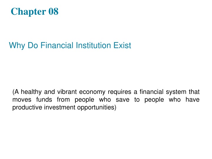 Role of Financial Institutions in the Global Economy