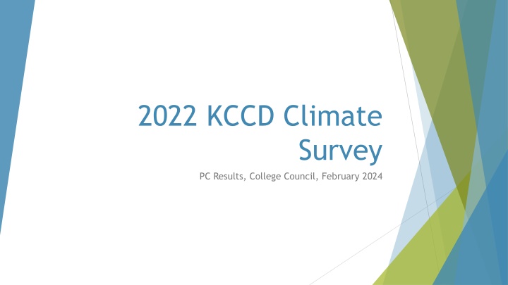 Analysis of 2022 KCCD Climate Survey: College Council Insights