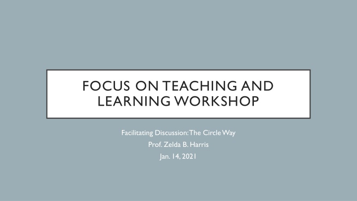 Professional Identity Formation Course: Workshop Overview