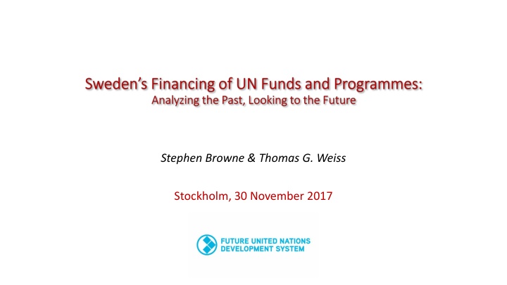 Challenges and Opportunities in the UN Development System