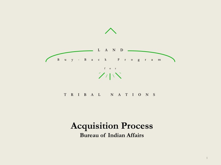 Buy-Back Program for Tribal Nations Acquisition Process