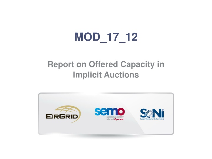Proposed Changes in Capacity Reports for Implicit Auctions