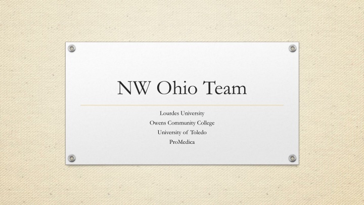 Nurse Competency Analysis in NW Ohio Healthcare Education