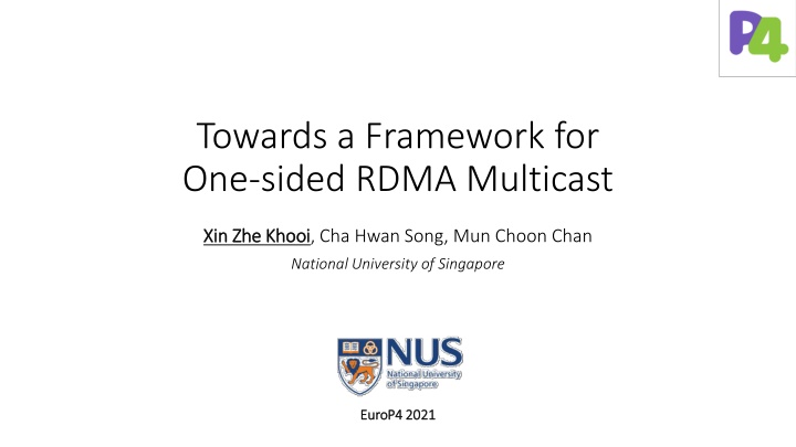 Framework for One-sided RDMA Multicast in Data Center Group Communications