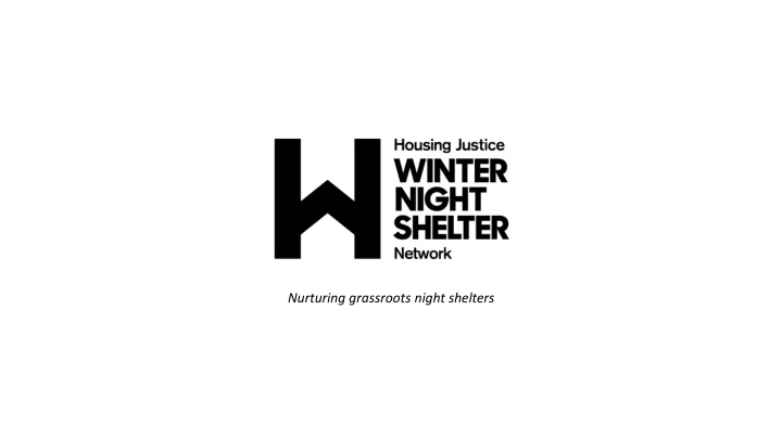 Impact of COVID-19 on Winter Night Shelters and Alternative Support Solutions