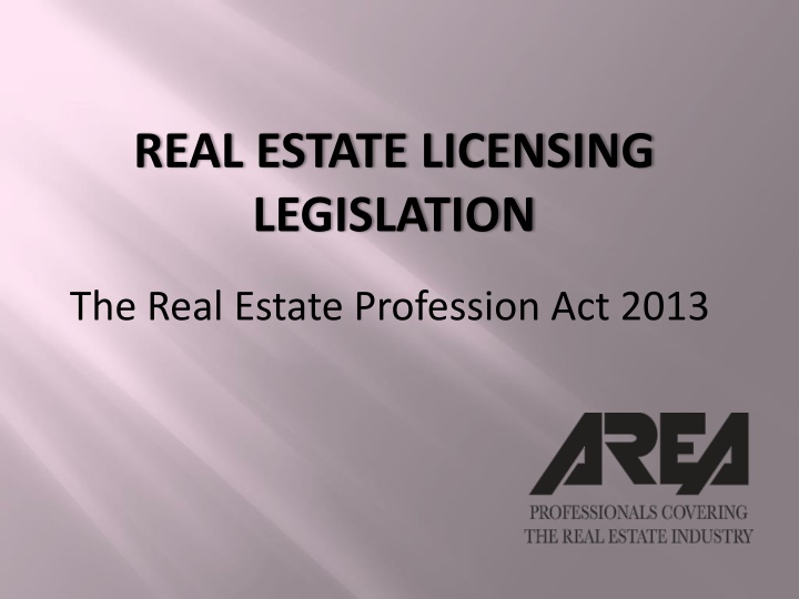 Real Estate Licensing Legislation Overview in Trinidad and Tobago